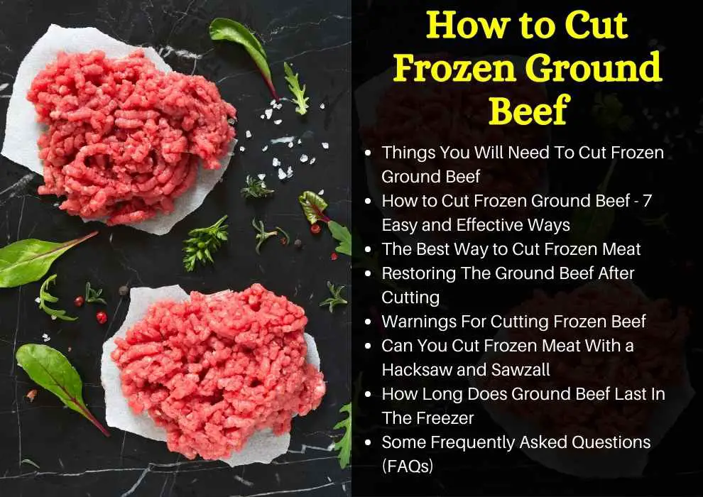 How to Cut Frozen Ground Beef? PostureInfoHub