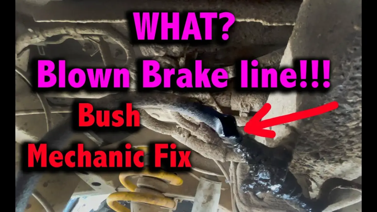 Quick temporary fix for blown brake lines