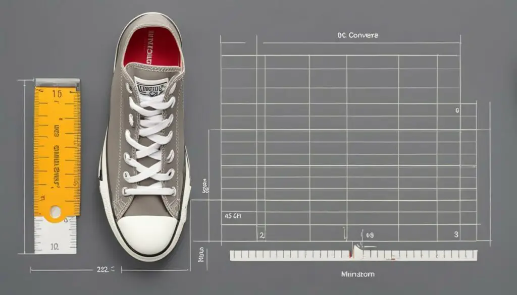 Converse platform shoe size guide