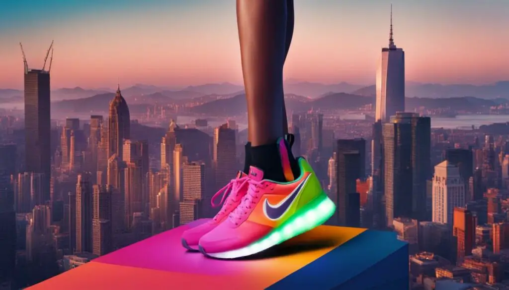 Nike height enhancing footwear