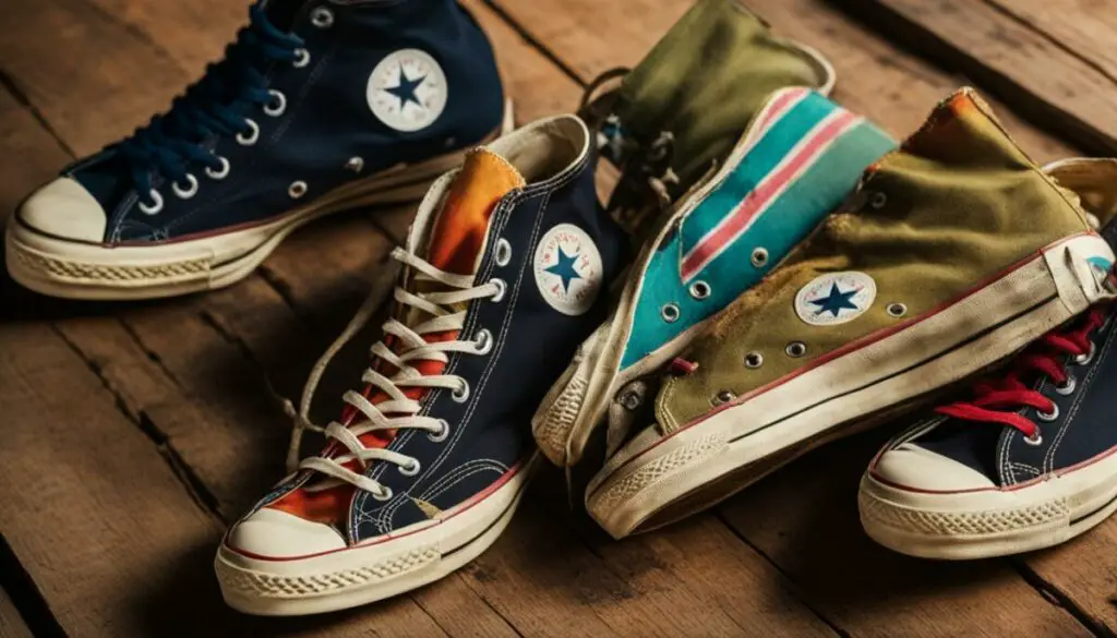 Retro Converse shoes from the 70s