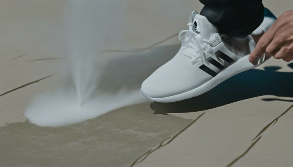 preventing stains on Adidas Cloudfoam shoes