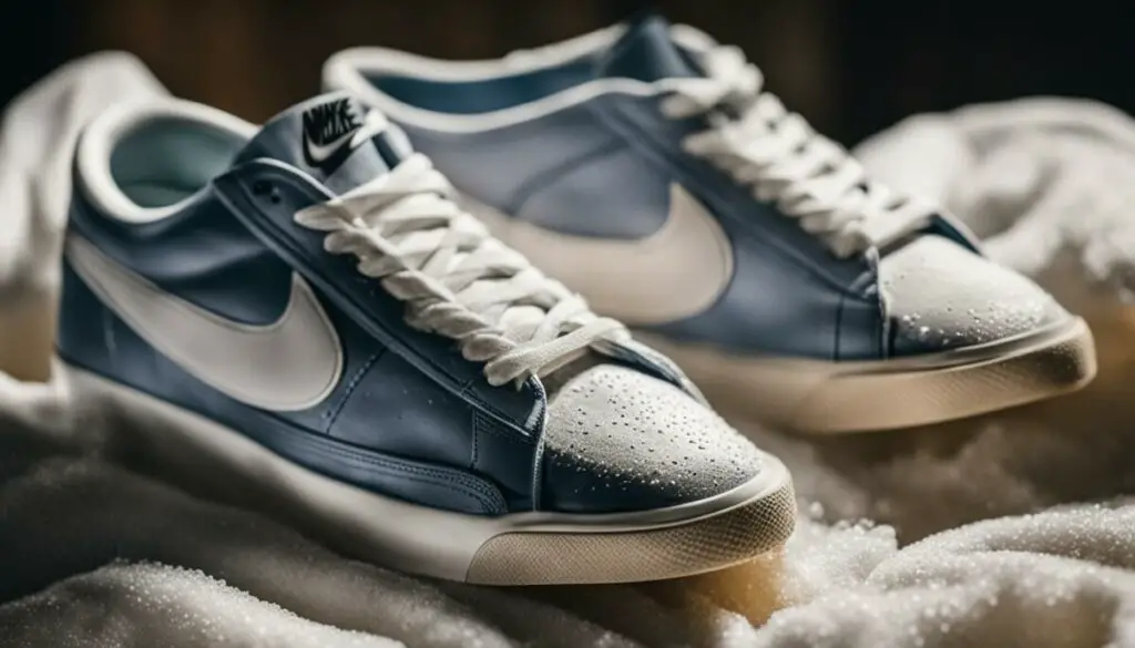 squatting in nike blazers
